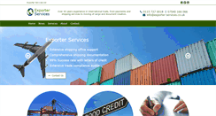 Desktop Screenshot of exporter-services.co.uk